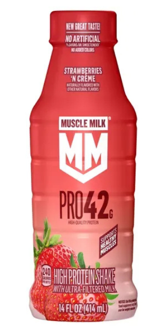 Muscle Milk - PRO 42g Strawberries N Creme - 12/14oz