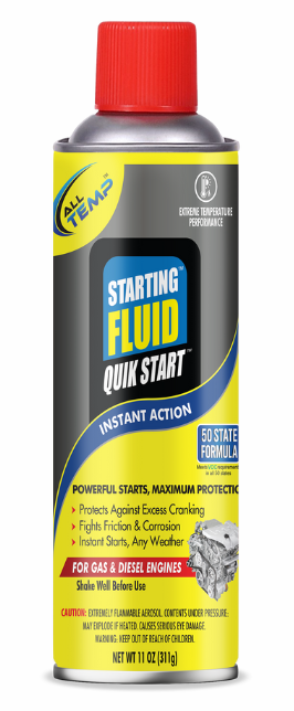 ALL TEMP - Quik Start - Starting Fluid - 12/11oz