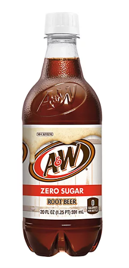 A & W - Zero Sugar Root Beer - 24/20oz