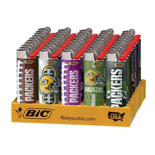 BIC - Green Bay Packers Lighters - 1/50ct