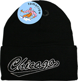 Chicago Logo POMPOM Winter Hat - 1/12ct