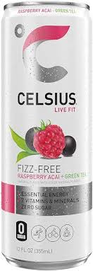 Celsius - Sparkling Raspberry Acai Green Tea - 12/12oz