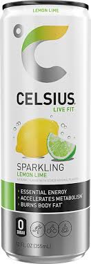 Celsius - Sparkling Lemon Lime - 12/12oz