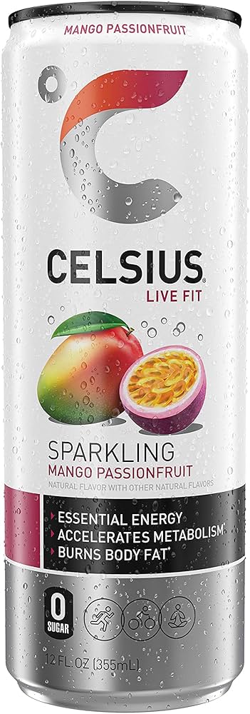 Celsius - Sparkling Mango Passionfruit - 12/12oz