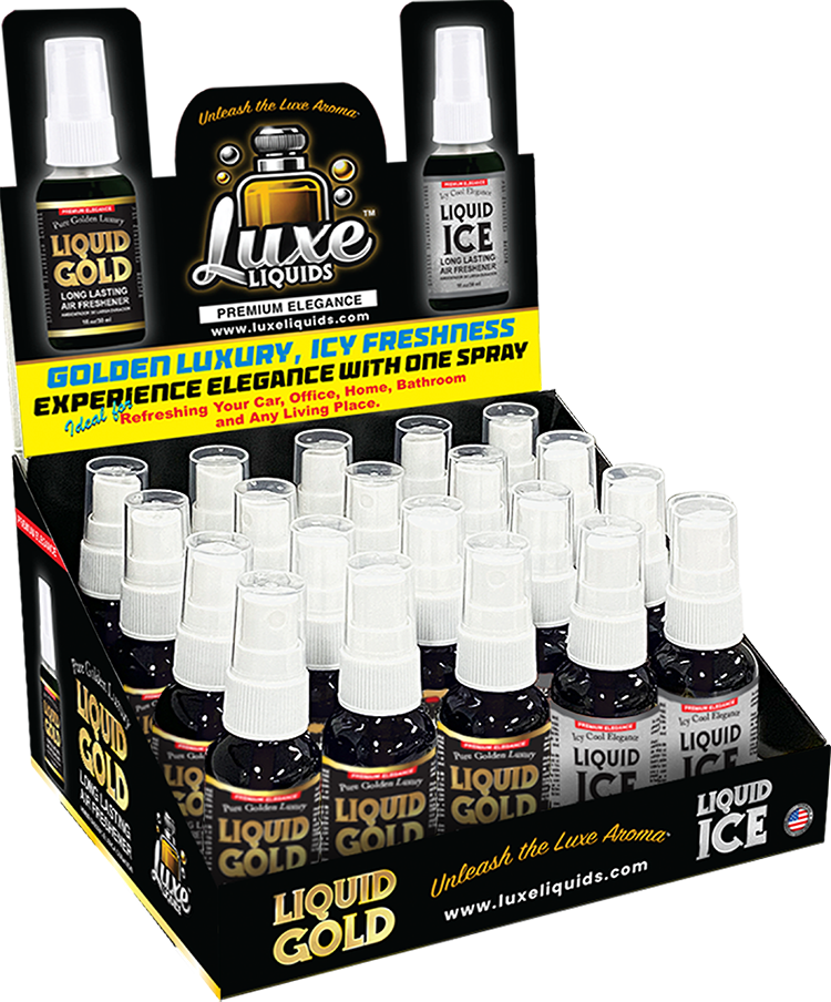 Luxe Liquids - Liquid Gold/Liquid Ice Combo Display - 20/1oz