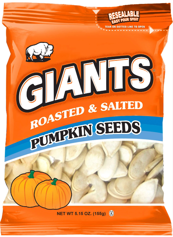 Giants - Pumpkin Seeds Roasted & Salted - 12/5.15oz