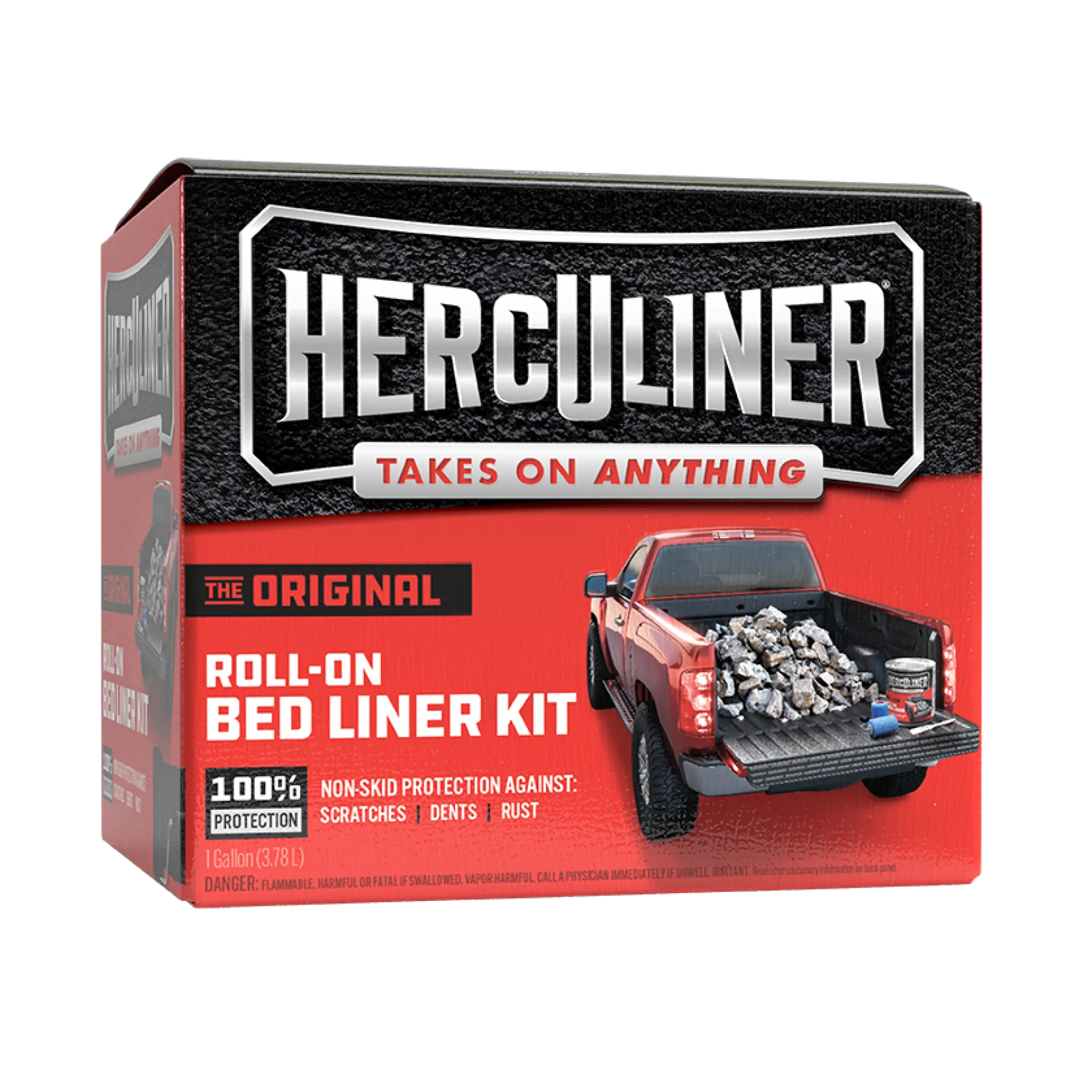 Herculiner - Black Roll-On 2 Bed Liner Kit 1Gal - Each