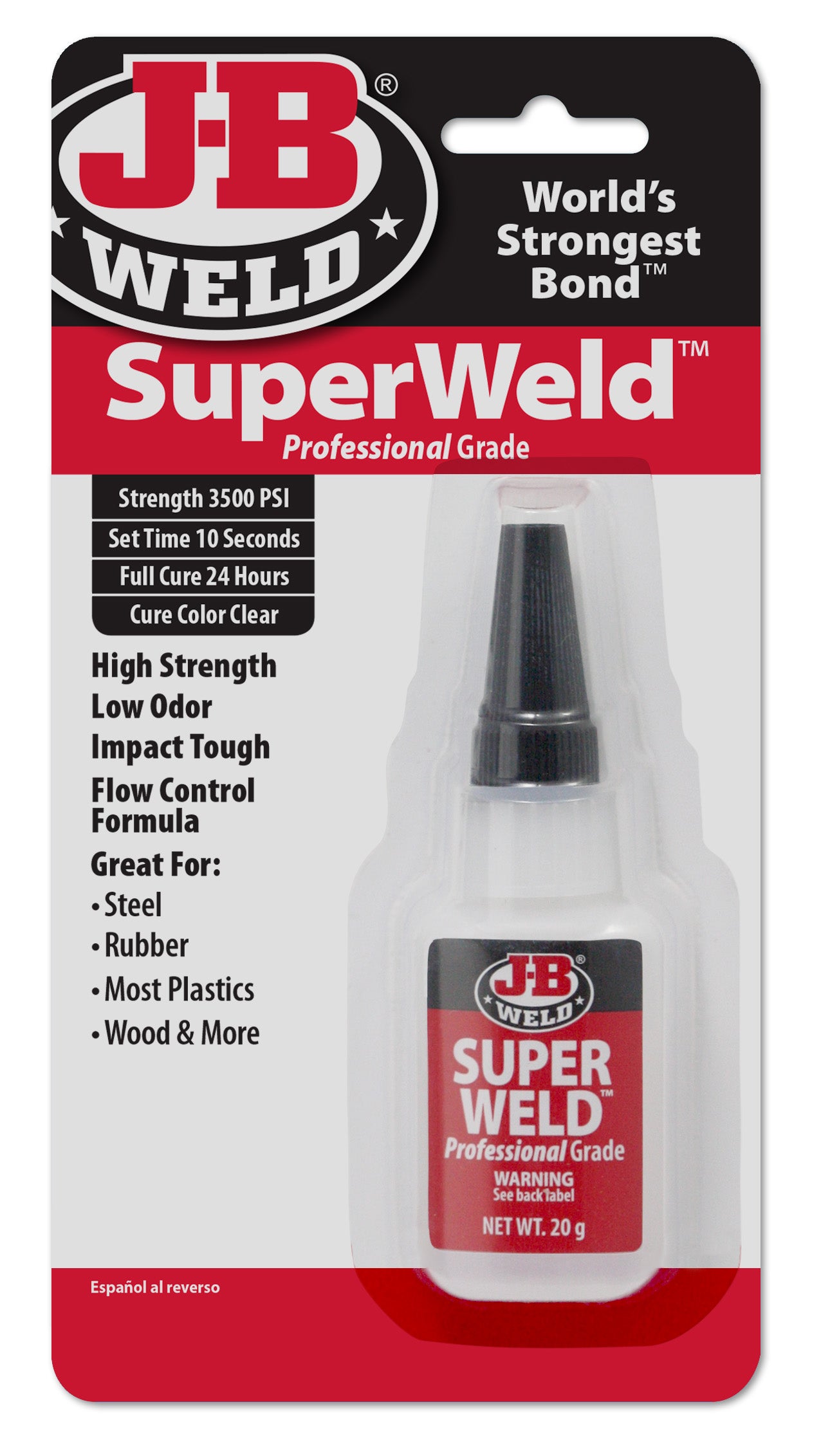 J-B Weld - Super Weld 1/6ct Carded - 6/20g