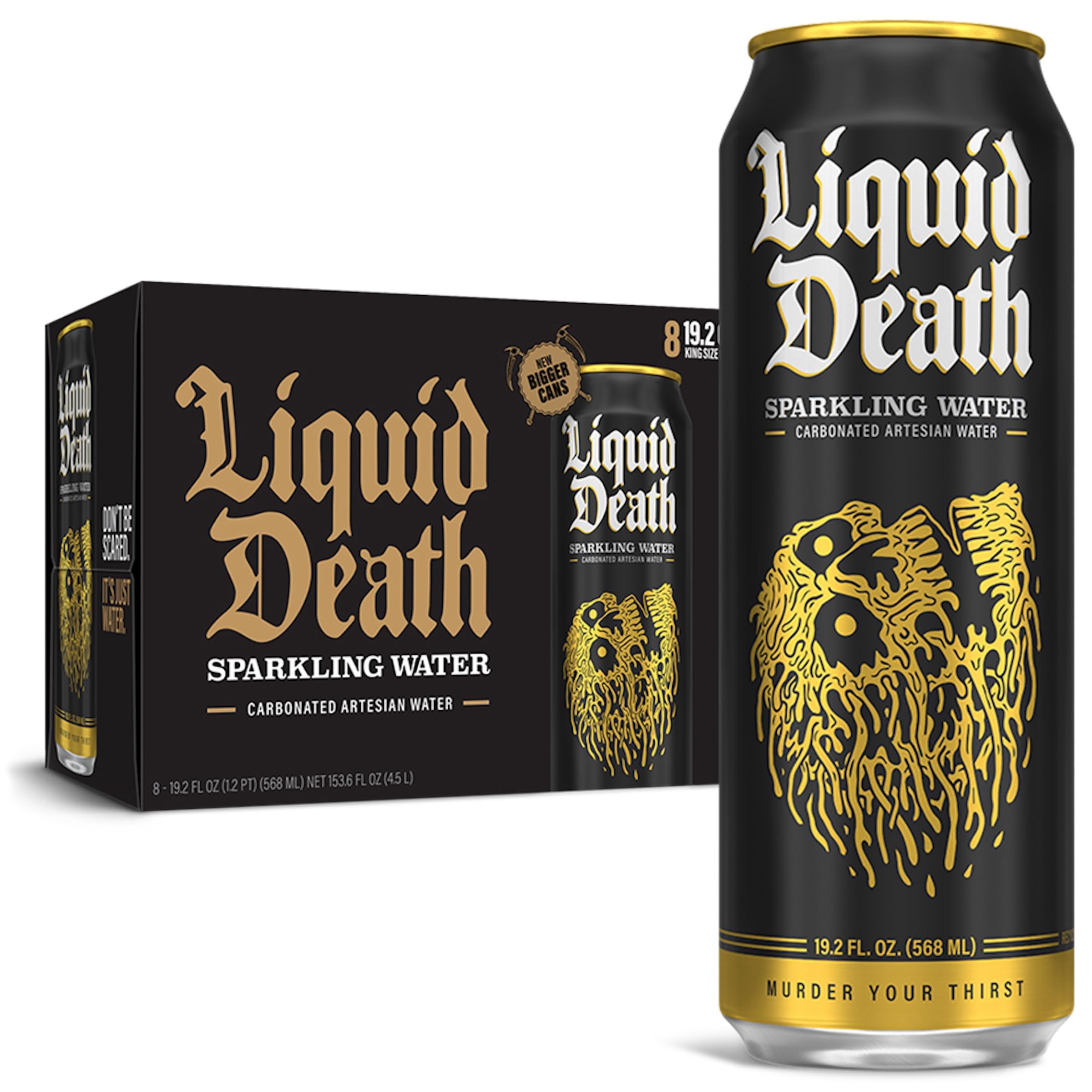 Liquid Death - Sparkling Water-  8/19.2oz