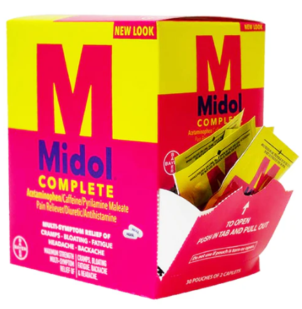 Midol - Caplets Box - 25/2ct