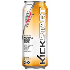 Mountain Dew - Kickstart Pineapple Orange Mango - 12/16oz