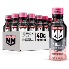 Muscle Milk - P40 Slammin Strawberry - 12/14oz