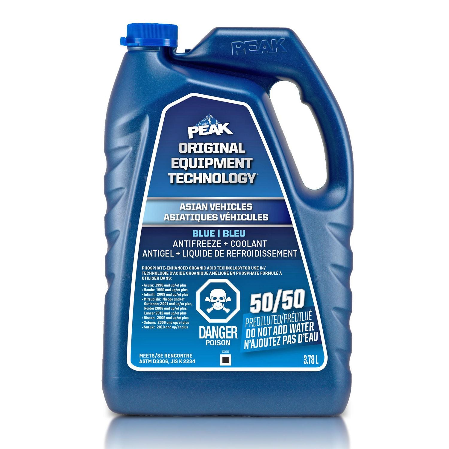 PEAK - OET Asian Antifreeze 5050 Blue - 6/1Gal