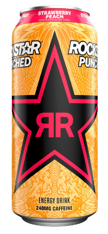 Rockstar - Punched Strawberry Peach - 12/16oz