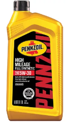 Pennzoil - Full Synthetic High Mileage 5w30 - 6/1qt