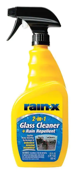 Rain X - 2 In 1 Glass Cleaner Trigger Spray Bottle - 6/23oz