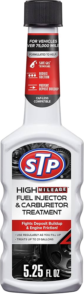 STP - High Mileage Fuel Injector & Carb Treatment - 6/2x5.25oz