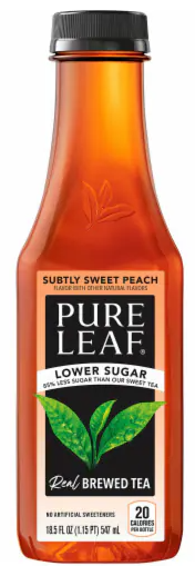 Lipton - Pure Leaf Subtly Sweet Peach - 12/18.5oz