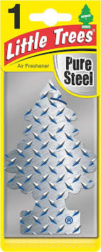 Little Trees - Car Fresheners Pure Steel Singles - 1/24pk