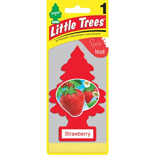 Little Trees - Car Fresheners Strawberry Singles - 1/24pk