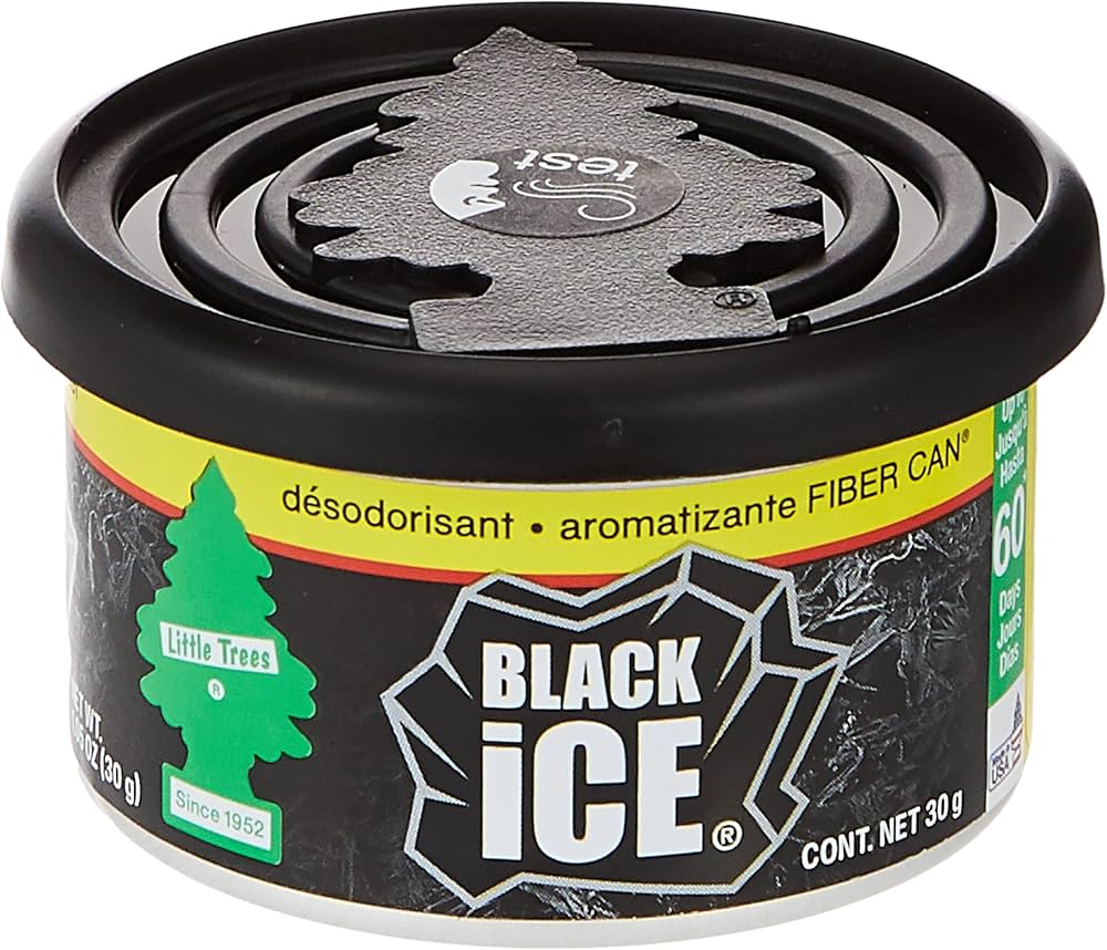 Little Trees - Fiber Cans Black Ice - 1/4pk