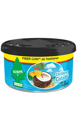 Little Trees - Fiber Cans Caribbean Colada - 1/4pk