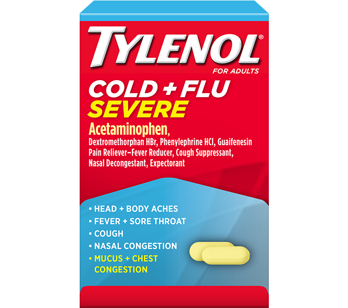 Tylenol - Cold Severe Relief Caplets Blister - 1/12ct