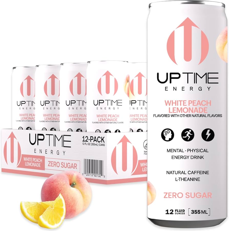 Up Time - Sugar Free Peach Lemonade - 12/12oz