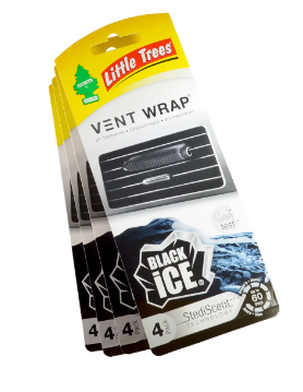 Little Trees - Vent Wrap Black Ice - 1/4pk