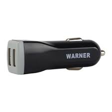 WARNER - Car Chargers Mix Colors 2AMP/ 2 USB - 1/16ct